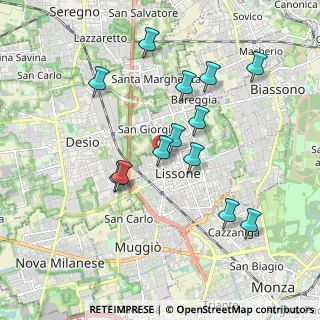 Mappa Via Giacomo Matteotti, 20851 Lissone Monza e , Italia (1.77769)