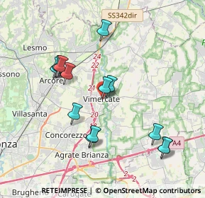 Mappa Via Santa Marta, 20871 Vimercate MB, Italia (3.705)