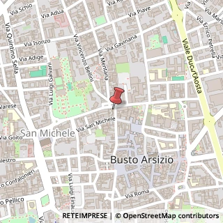 Mappa Via Montebello, 22, 21052 Busto Arsizio, Varese (Lombardia)