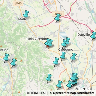 Mappa Via Chiodo, 36033 Isola Vicentina VI, Italia (5.7405)
