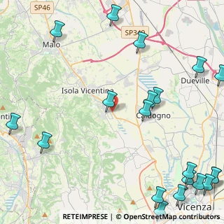 Mappa Via Chiodo, 36033 Isola Vicentina VI, Italia (6.7975)