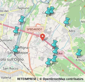 Mappa Via Brigate Alpine n.18 i, 25036 Palazzolo sull'Oglio BS, Italia (2.38818)