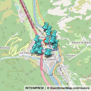 Mappa Via Aosta, 11020 Hone AO, Italia (0.24643)
