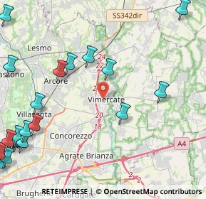 Mappa 20871 Vimercate MB, Italia (6.474)