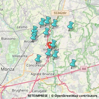 Mappa 20871 Vimercate MB, Italia (3.16692)