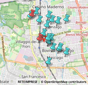 Mappa Via Carducci, 20813 Bovisio-Masciago MB, Italia (0.7235)