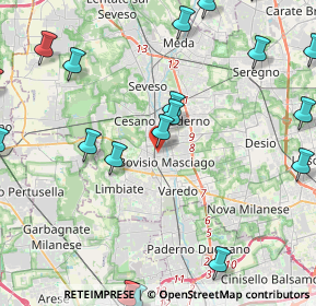 Mappa Via Carducci, 20813 Bovisio-Masciago MB, Italia (5.9675)