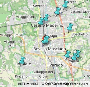 Mappa Via Vittorio Alfieri, 20813 Bovisio-Masciago MB, Italia (2.05727)