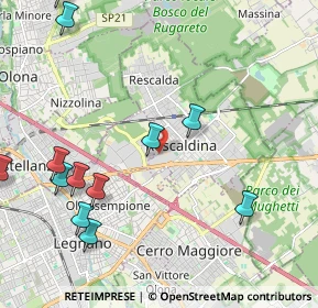 Mappa Via Fratelli Rosselli, 20025 Legnano MI, Italia (2.6325)