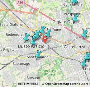 Mappa Viale Venezia, 21052 Busto Arsizio VA, Italia (2.502)