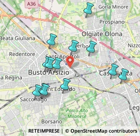 Mappa Viale Venezia, 21052 Busto Arsizio VA, Italia (1.84538)