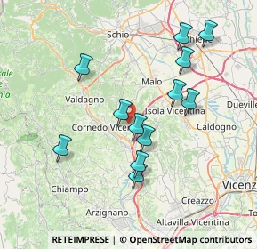 Mappa Via Rio, 36073 Cornedo Vicentino VI, Italia (6.97417)