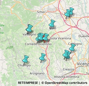 Mappa Via Rio, 36073 Cornedo Vicentino VI, Italia (6.76786)