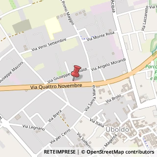 Mappa Via IV Novembre, 154/B, 21040 Uboldo, Varese (Lombardia)