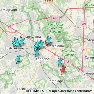 Mappa Via Carlo Jucker, 20025 Legnano MI, Italia (3.99167)