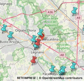 Mappa Via Carlo Jucker, 20025 Legnano MI, Italia (6.0525)