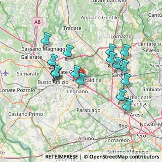 Mappa Via Carlo Jucker, 20025 Legnano MI, Italia (7.07125)