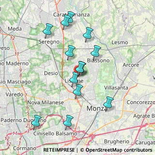 Mappa Via Sant'Agnese, 20851 Lissone MB, Italia (3.66846)