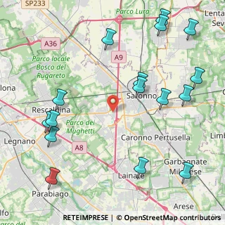 Mappa Via Tamborini, 21040 Uboldo VA, Italia (5.44)