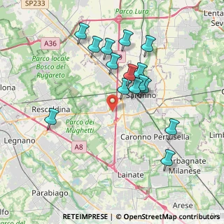 Mappa Via Tamborini, 21040 Uboldo VA, Italia (3.65467)