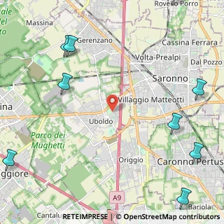 Mappa Via Tamborini, 21040 Uboldo VA, Italia (3.65455)
