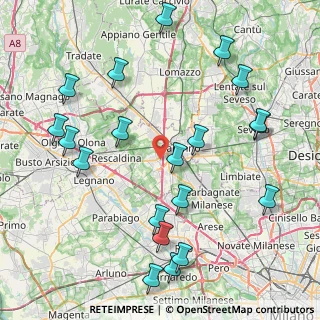 Mappa Via Tamborini, 21040 Uboldo VA, Italia (9.791)