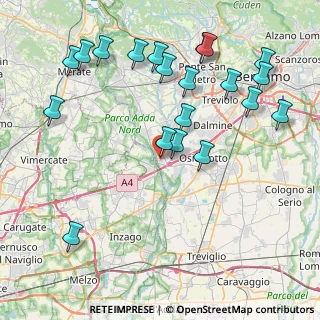 Mappa Via II Giugno, 24042 Capriate San Gervasio BG, Italia (9.441)