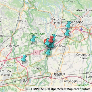 Mappa Via II Giugno, 24042 Capriate San Gervasio BG, Italia (4.29)