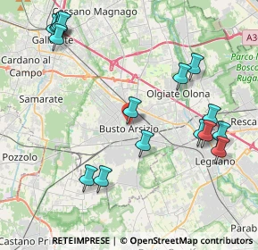 Mappa Via Andrea Zappellini, 21052 Busto Arsizio VA, Italia (4.85188)