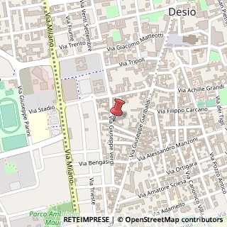 Mappa Via Ugo Foscolo, 24, 20832 Desio, Monza e Brianza (Lombardia)