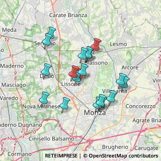 Mappa Via Pierino Erba, 20851 Lissone MB, Italia (3.23111)