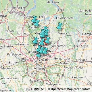 Mappa Via Pierino Erba, 20851 Lissone MB, Italia (9.54176)