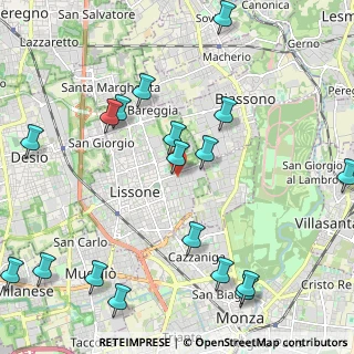 Mappa Via Pierino Erba, 20851 Lissone MB, Italia (2.68278)