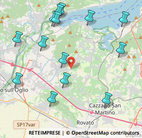 Mappa Via Oneto, 25030 Adro BS, Italia (4.92357)