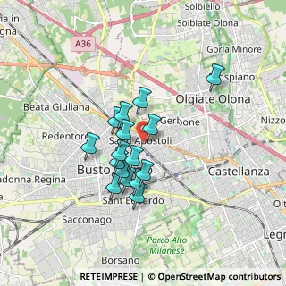 Mappa Via Zara, 21052 Busto Arsizio VA, Italia (1.33313)