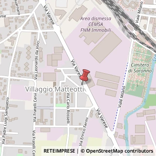 Mappa Via Varese, 46A, 21047 Saronno, Varese (Lombardia)