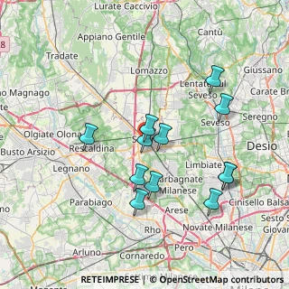 Mappa Via Padre Barsanti, 21047 Saronno VA, Italia (6.94833)