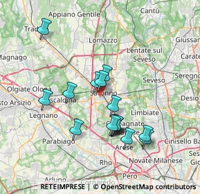 Mappa Via Padre Barsanti, 21047 Saronno VA, Italia (6.48375)