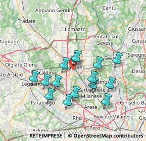 Mappa Via Padre Barsanti, 21047 Saronno VA, Italia (6.362)