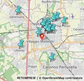 Mappa Via Padre Barsanti, 21047 Saronno VA, Italia (1.425)