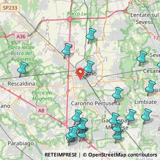 Mappa Via Padre Barsanti, 21047 Saronno VA, Italia (6.0565)