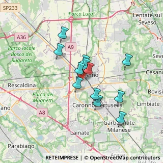 Mappa Via Varese, 21040 Saronno VA, Italia (2.8275)