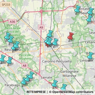 Mappa Via Padre Barsanti, 21047 Saronno VA, Italia (6.153)