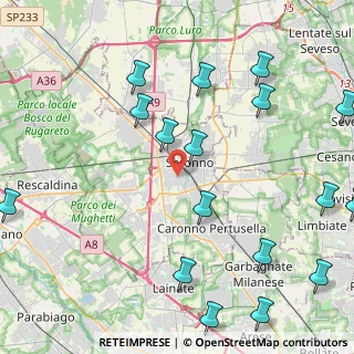 Mappa Via Varese, 21040 Saronno VA, Italia (6.185)