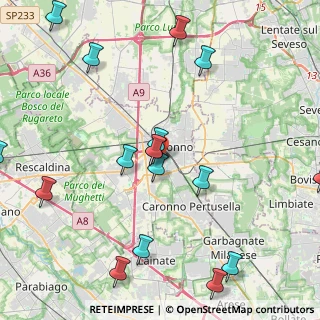 Mappa Via Padre Barsanti, 21047 Saronno VA, Italia (5.6965)