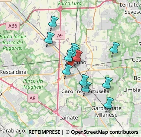 Mappa Via Padre Barsanti, 21047 Saronno VA, Italia (2.8275)