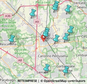 Mappa Via Padre Barsanti, 21047 Saronno VA, Italia (4.40167)