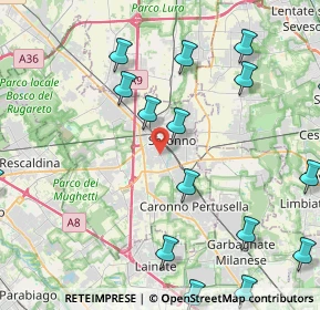 Mappa Via Padre Barsanti, 21047 Saronno VA, Italia (6.185)