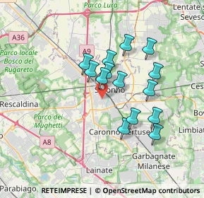 Mappa Via Padre Barsanti, 21047 Saronno VA, Italia (2.885)