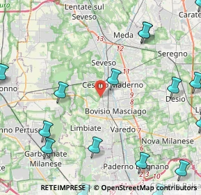 Mappa Via Abruzzi, 20031 Cesano Maderno MB, Italia (6.8825)